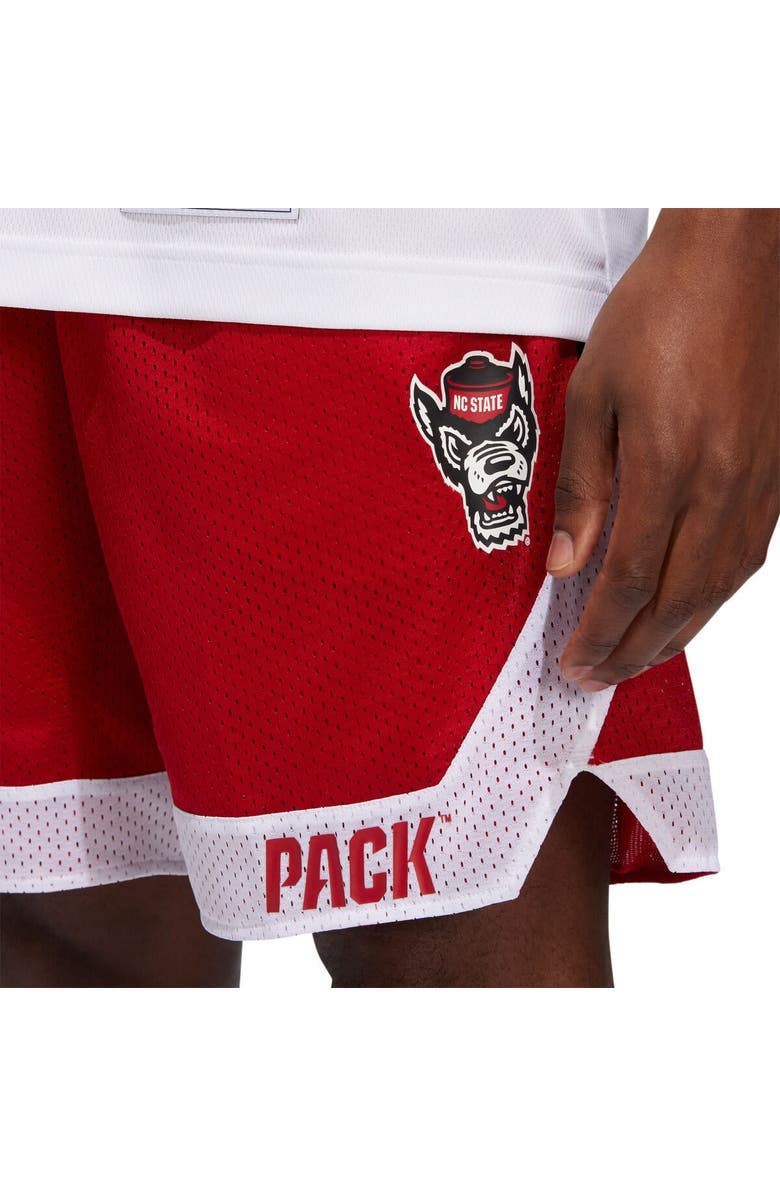 adidas Men's adidas Red NC State Wolfpack Swingman AEROREADY Basketball Shorts, Alternate, color, 