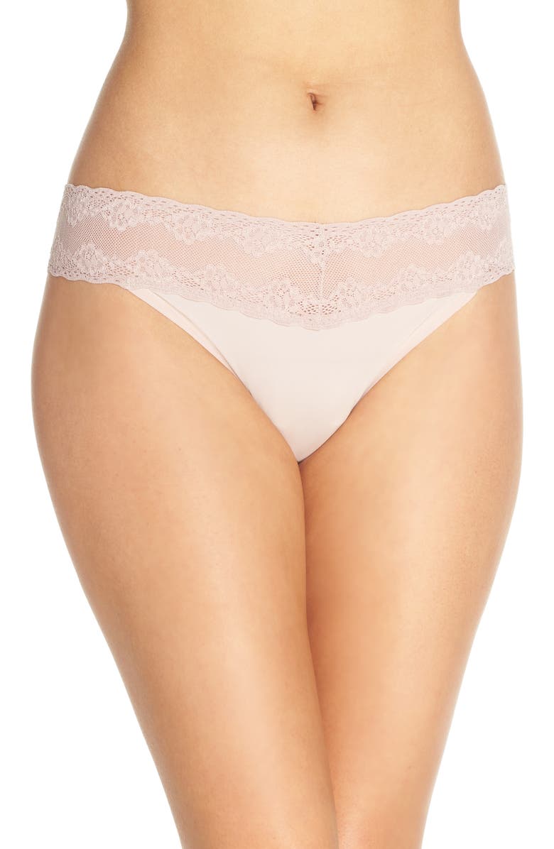 Natori Bliss Perfection Thong, Main, color, Rose Beige