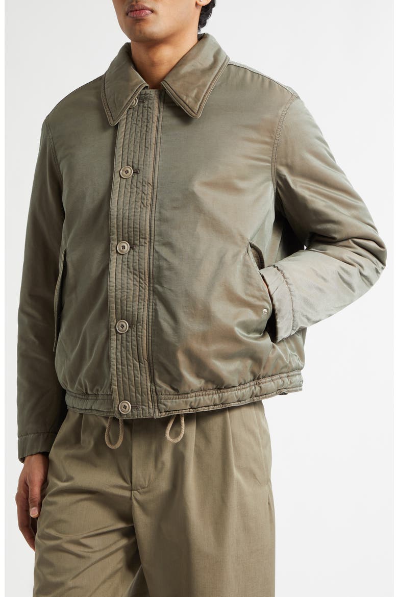 Cotton & Nylon Auto Jacket, Alternate, color, TAUPE SMOKE TWINSHADE TWILL