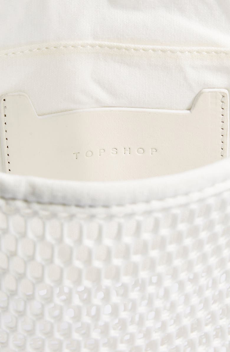 Topshop Miami Mesh Tote Bag, Alternate, color,