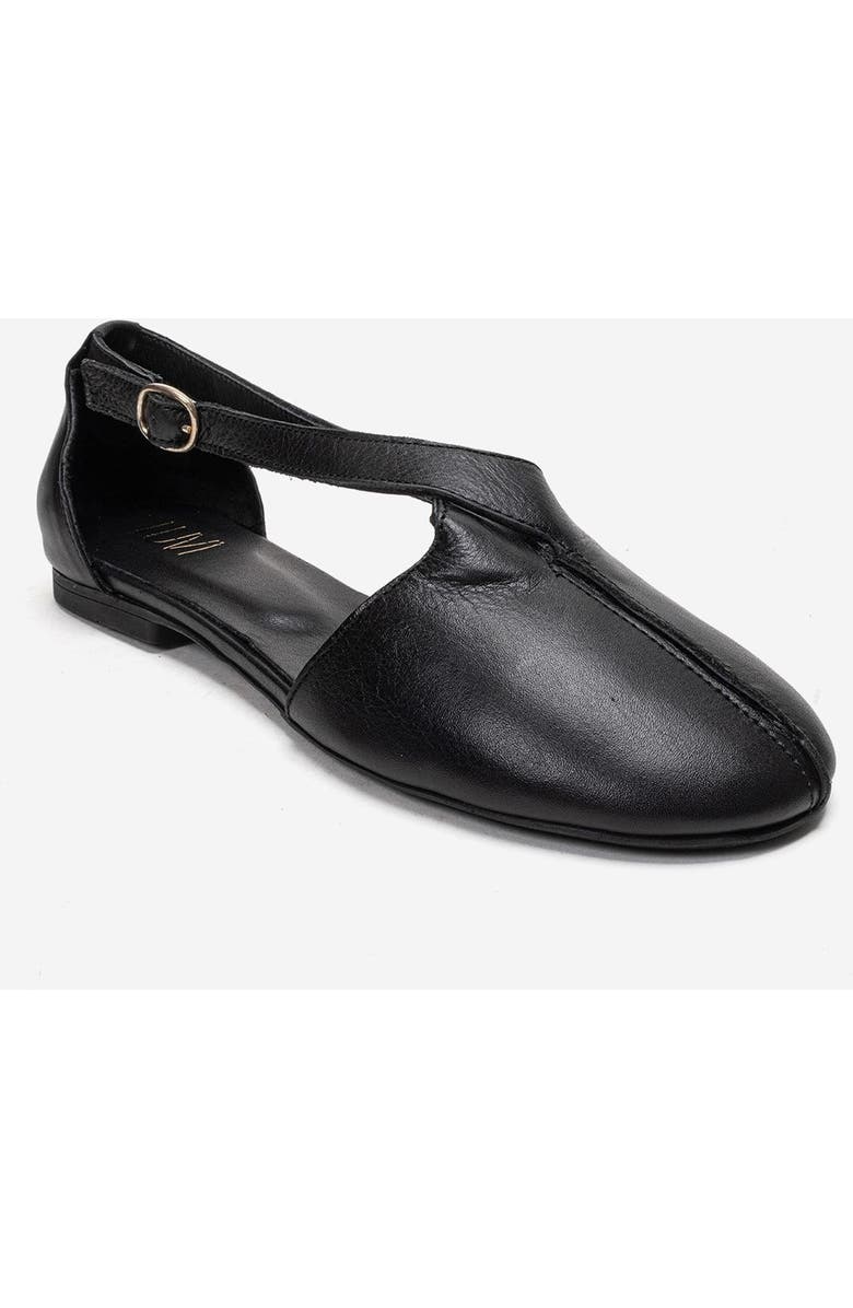 Forever & Always Shoes Fable Leather Side Cut Ballet Flat, Alternate, color, Black
