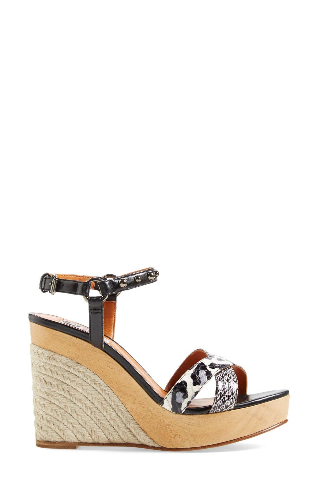 Lanvin Espadrille Wedge Sandal, Alternate, color, 
