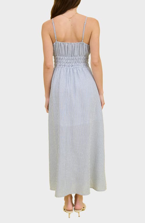August Sky Stripe Maxi Dress