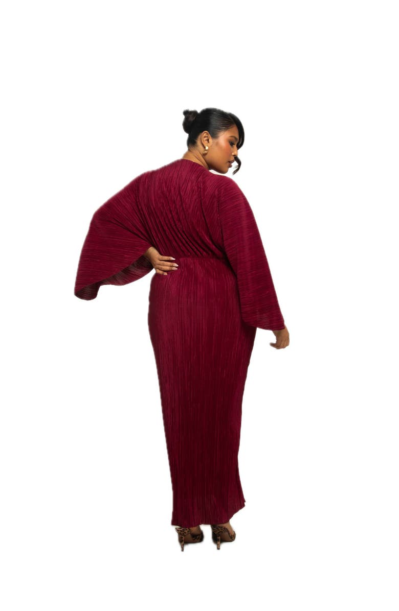FASHION-SZN CURVE Long Sleeved Statement Maxi Dress, Alternate, color, 