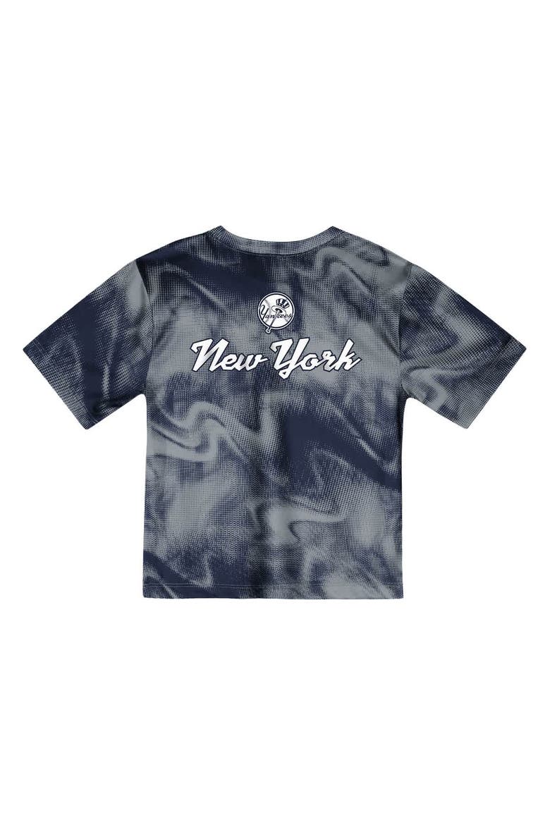 Toddler Gray/Navy New York Yankees Pinch Hitter Infielder T-Shirt and Shorts Set, Alternate, color, Gray