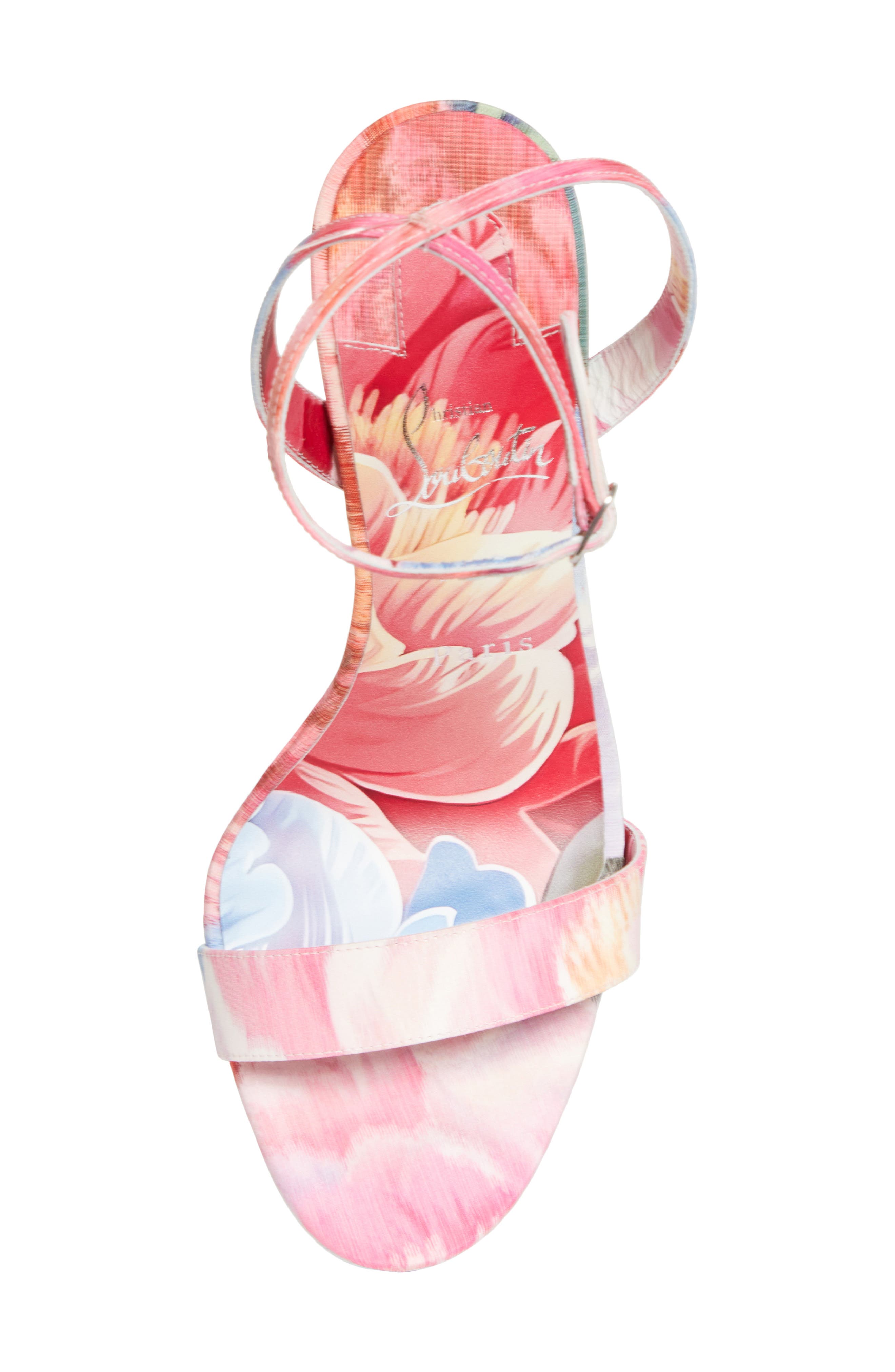 Christian Louboutin Miss Z Queen Slingback Pump, Alternate, color, Pink Multi