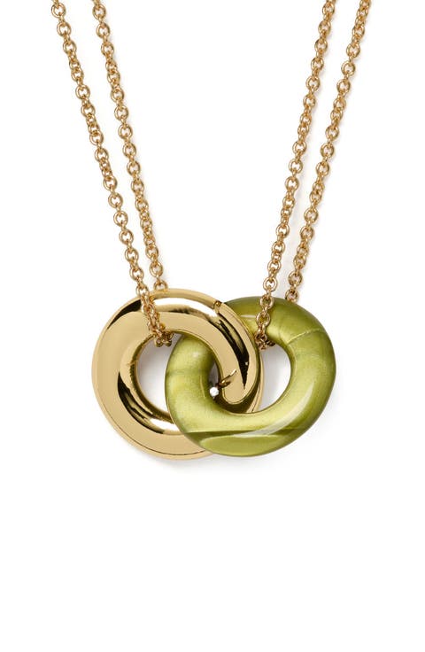 interlock pendant necklace