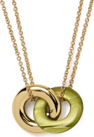 Kate Spade New York interlock pendant necklace