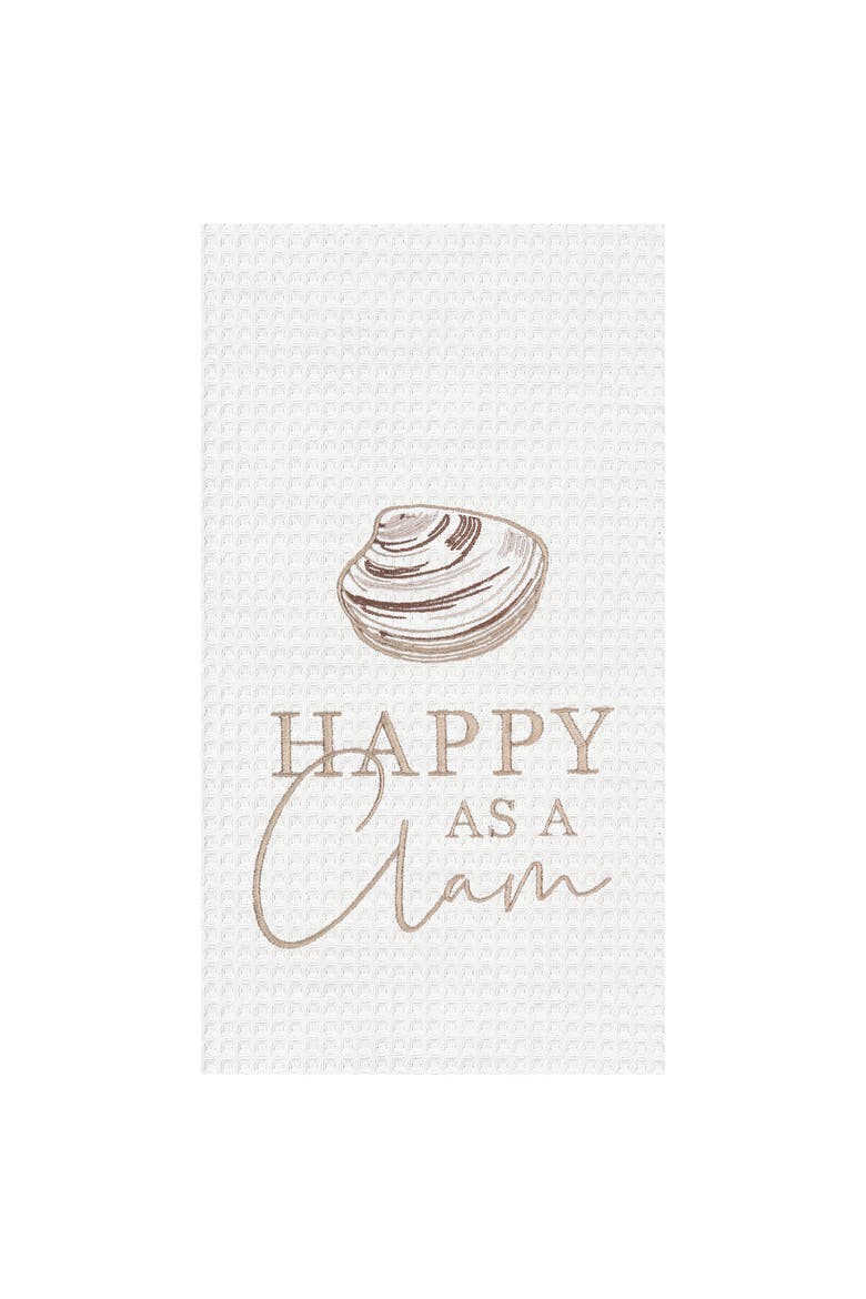 Happy As A Clam Towel, Main, color, Brown
