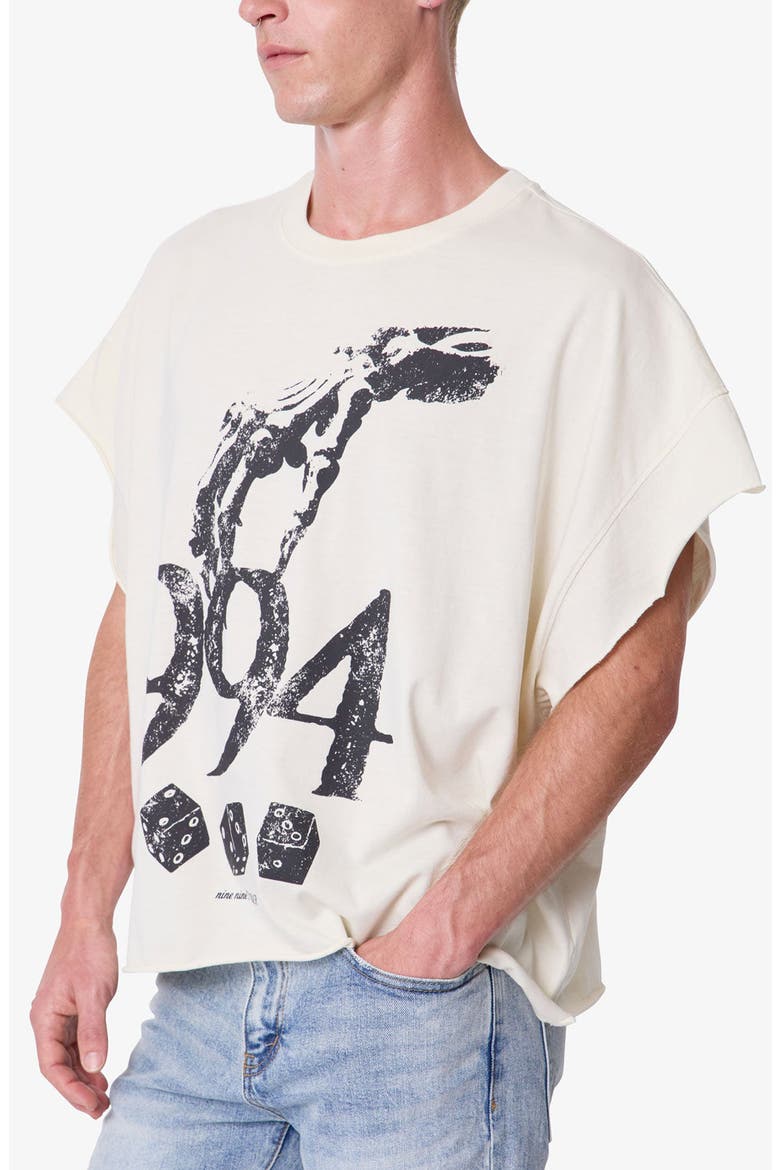 Gamble Sleeveless Graphic Cutoff T-Shirt, Alternate, color, OFF WHITE
