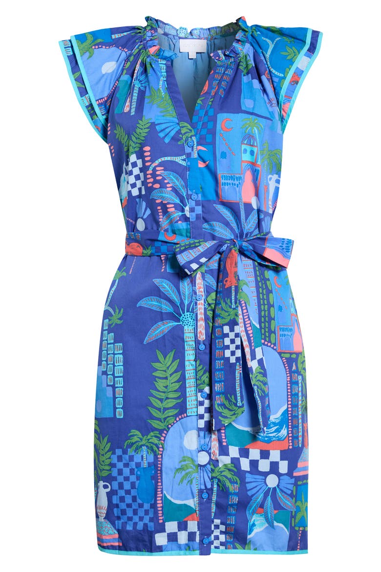 Punta Alta Olera Shift Dress, Alternate, color, COBALT-COMBO