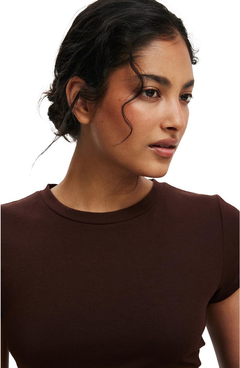 Cotton On All Day Crew Tee, Alternate, color, Dark Oak