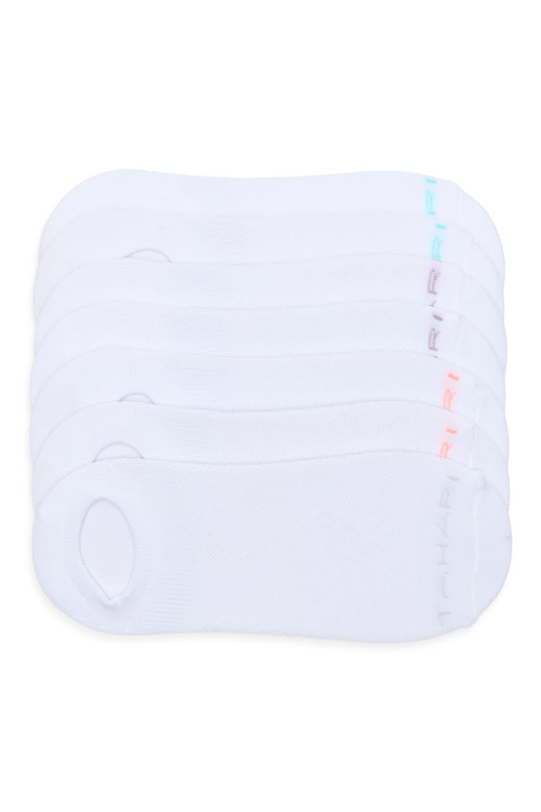 7-Pack Mesh Arch Support No-Show Socks, Main, color, WHITE