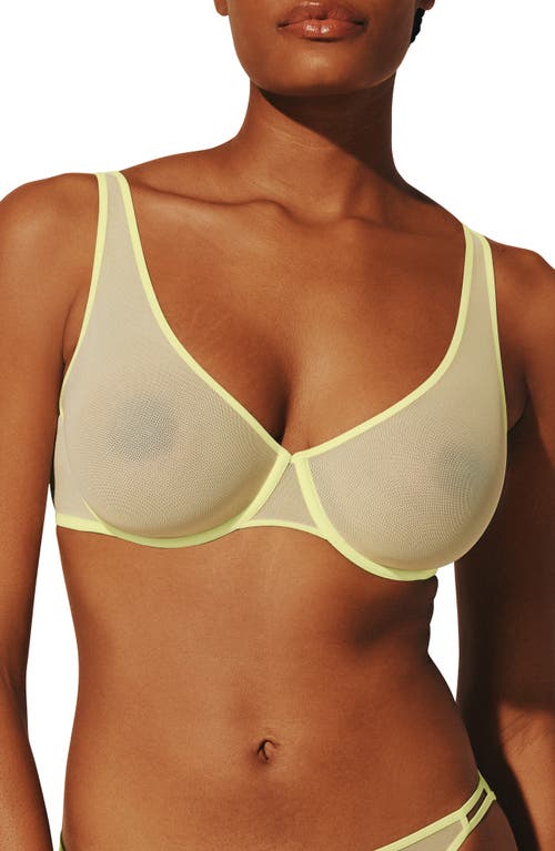 Thirdlove Bare Underwire Mesh Bra In Yellow