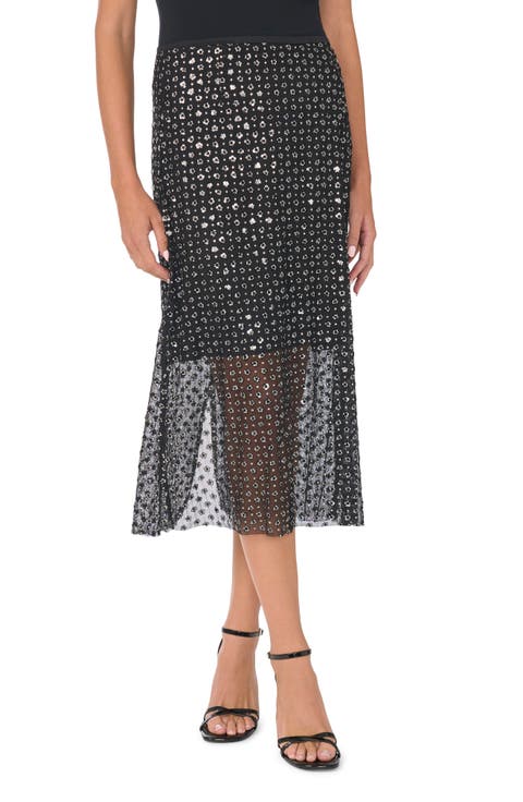 Mesh Midi Skirt