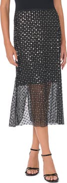 CeCe Mesh Midi Skirt