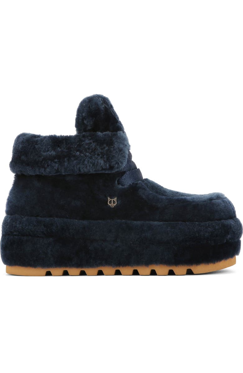 Naked Wolfe Bambi Suede/Shearling Boot, Alternate, color, Navy
