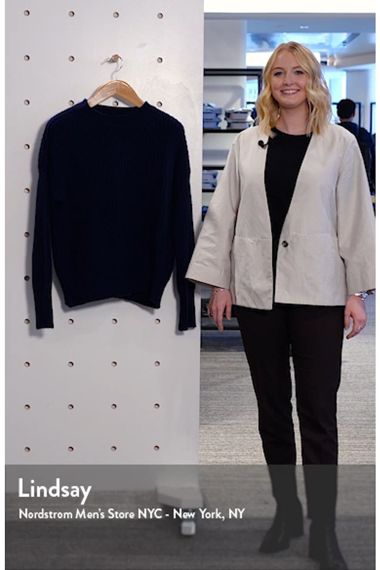 Shaker Stitch Cashmere Sweater video