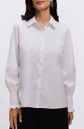 Foxcroft Avril Matte Sateen Button-Up Shirt