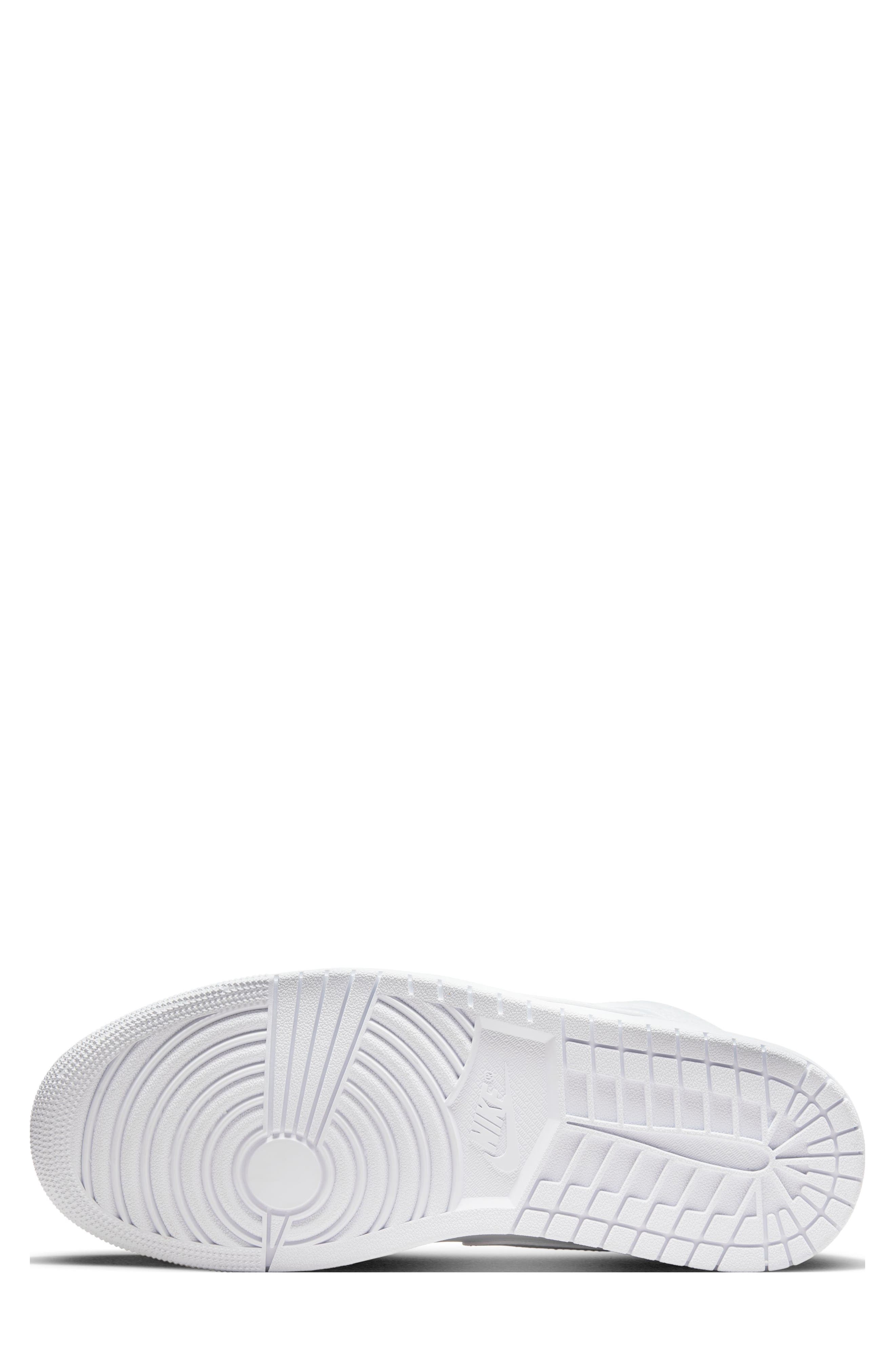 Jordan Air Jordan 1 Mid Sneaker, Alternate, color, White/ White