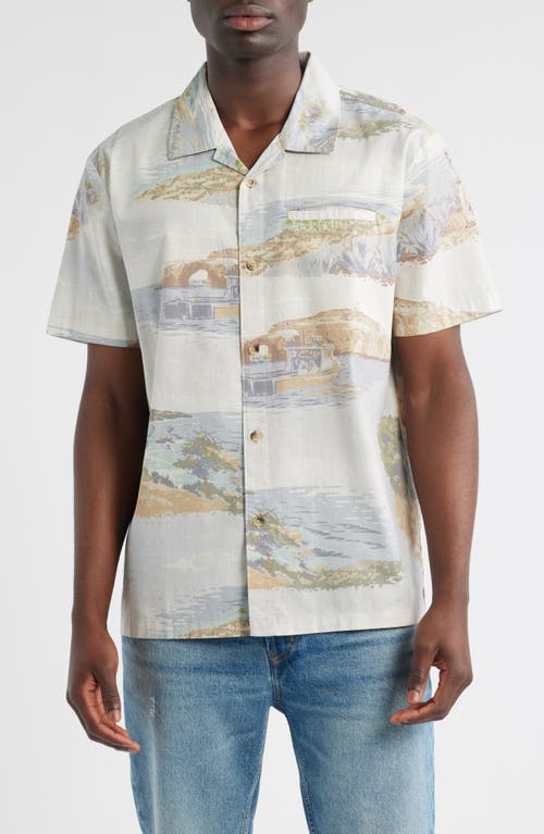 DARK SEAS Anacapa Cotton Poplin Camp Shirt in Light Blue  product