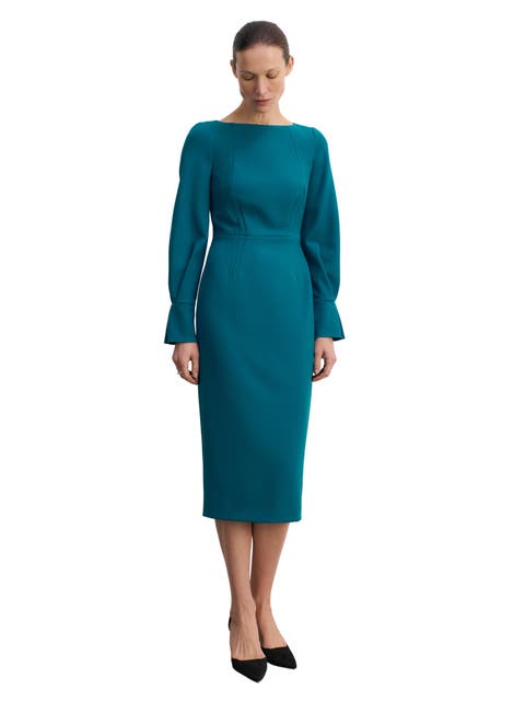 Aubrey Sculpt Crepe Dress