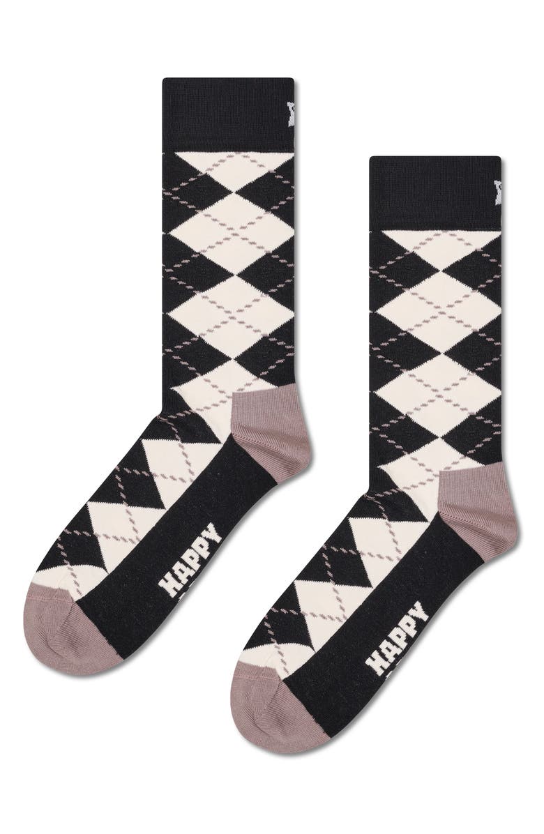 Happy Socks Assorted 4-Pack Black & White Socks Gift Box, Alternate, color, White