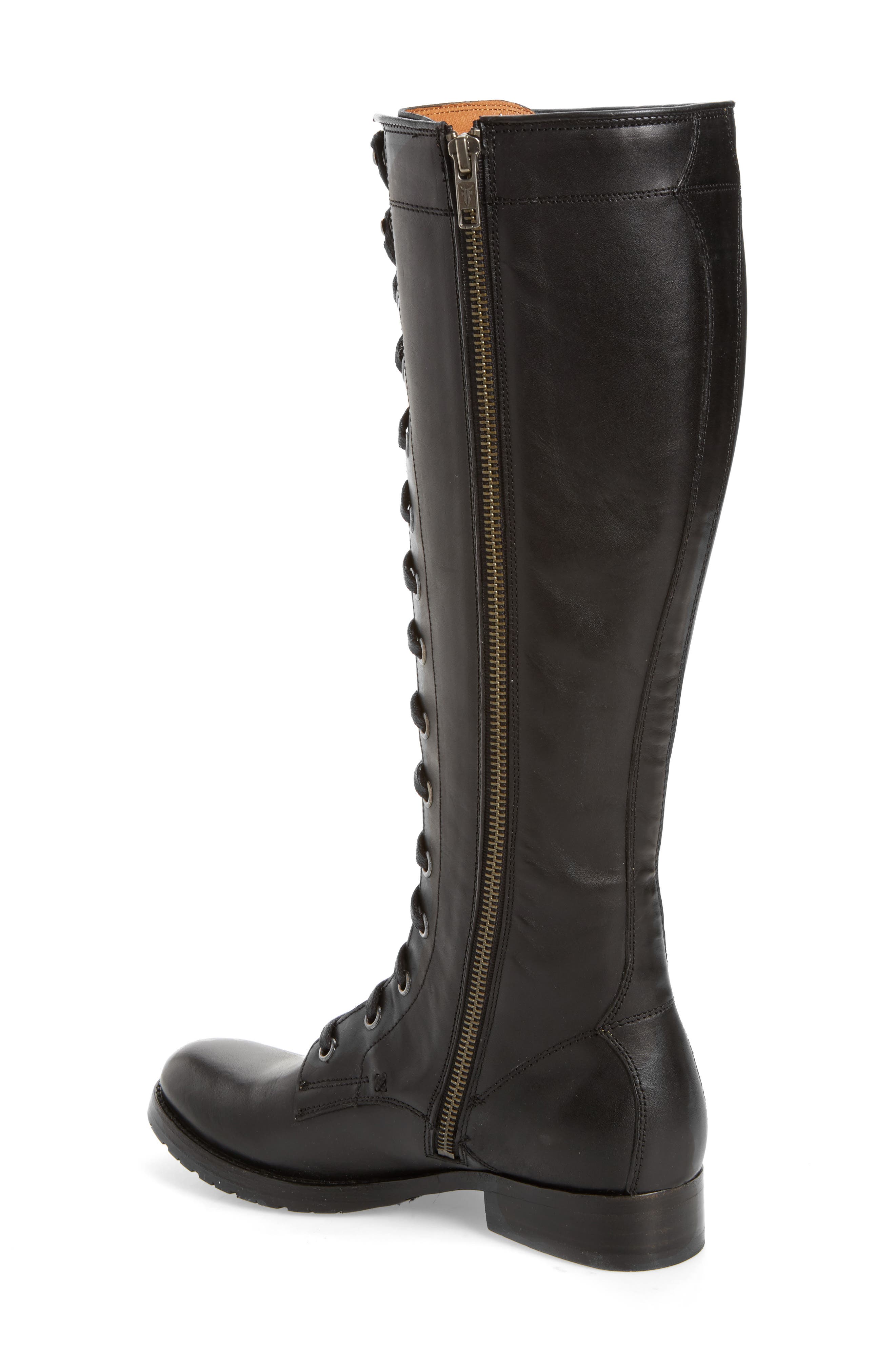 Frye Melissa Tall Lace-Up Boot, Alternate, color, 