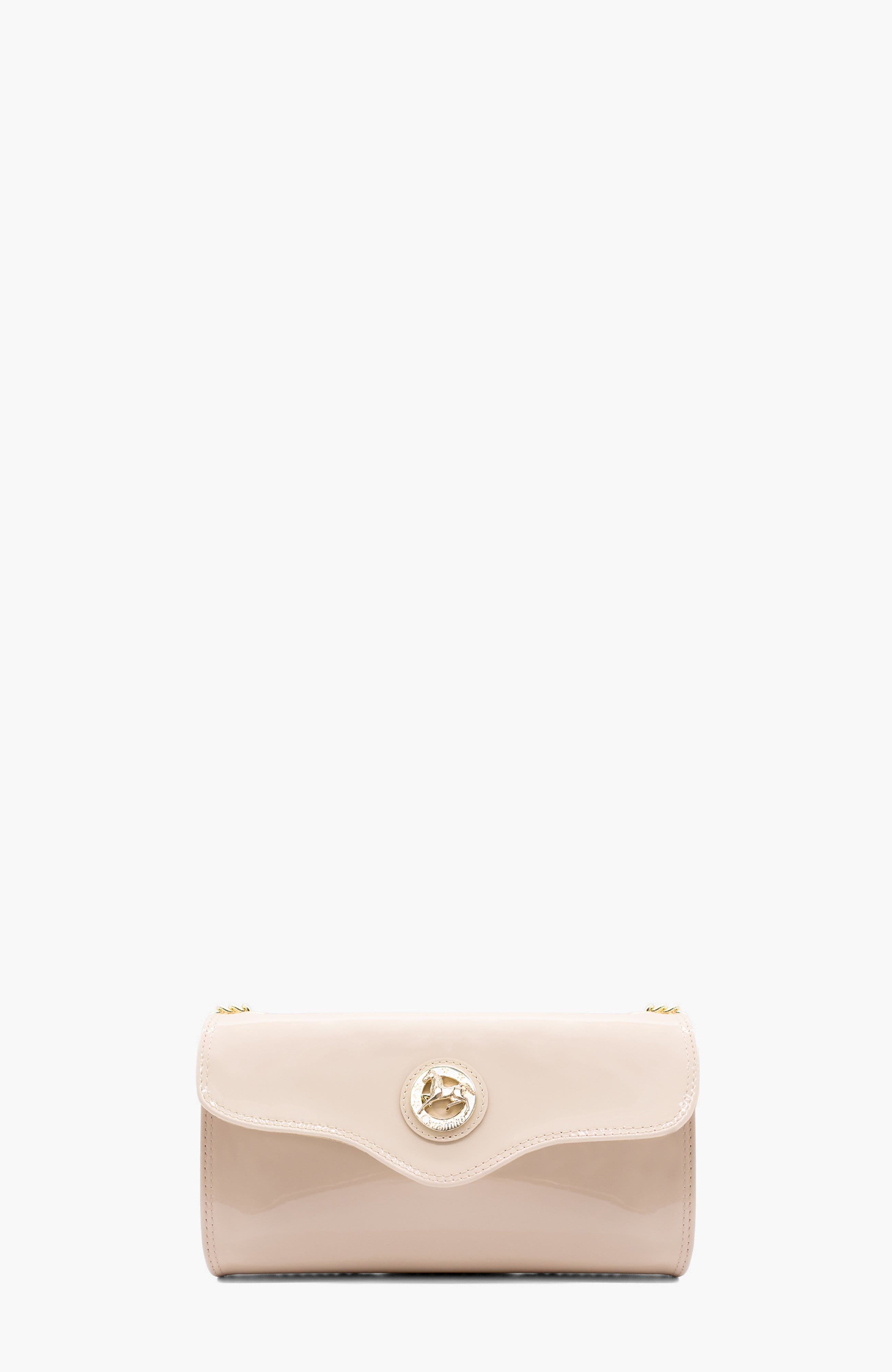 All In 496 Patent Leather Clutch Shoulder Bag, Main, color, Beige