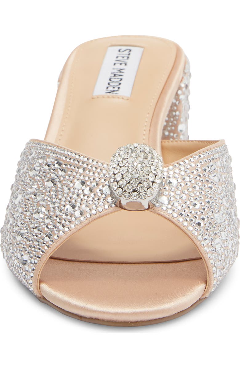 Steve Madden Melodee Crystal Embellished Slide Sandal, Alternate, color, Rhinestone