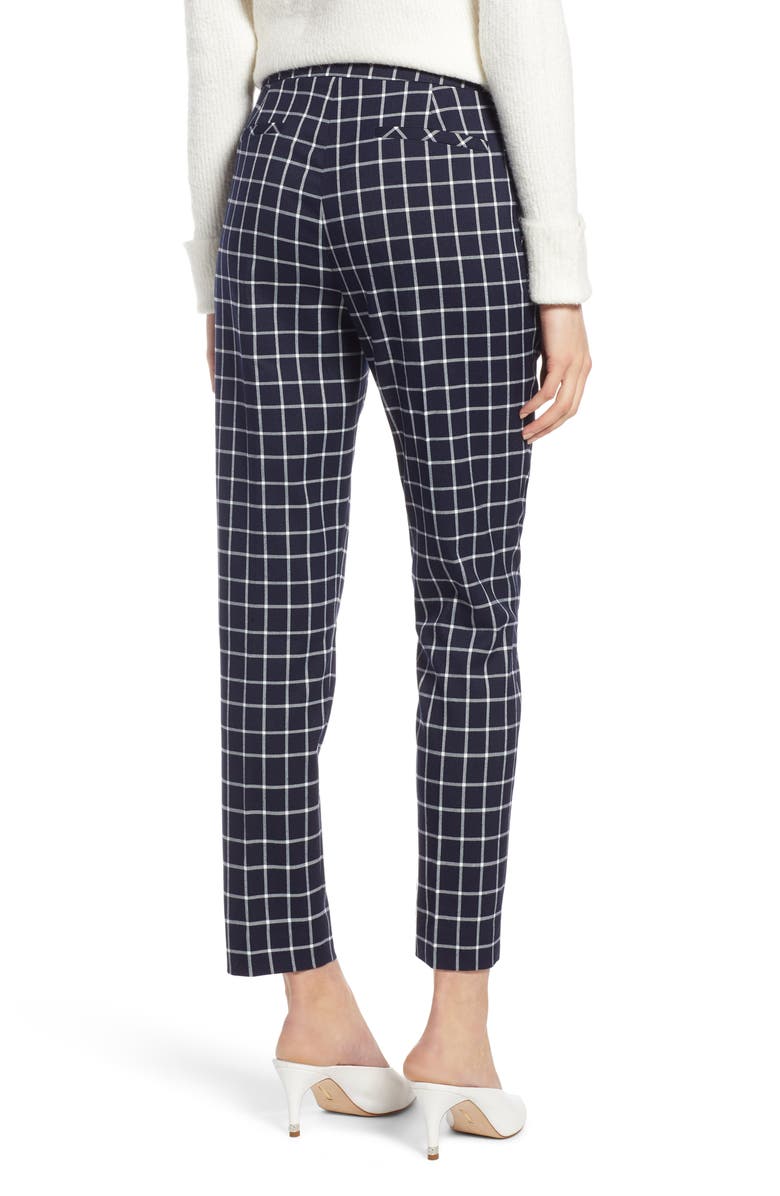 Halogen<sup>®</sup> Check Ankle Pants, Alternate, color, 