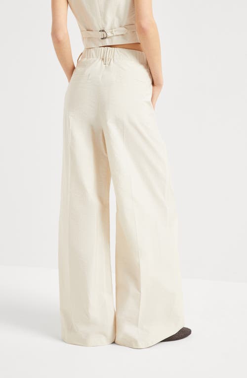 Brunello Cucinelli Sartorial Loose Trousers In Buff