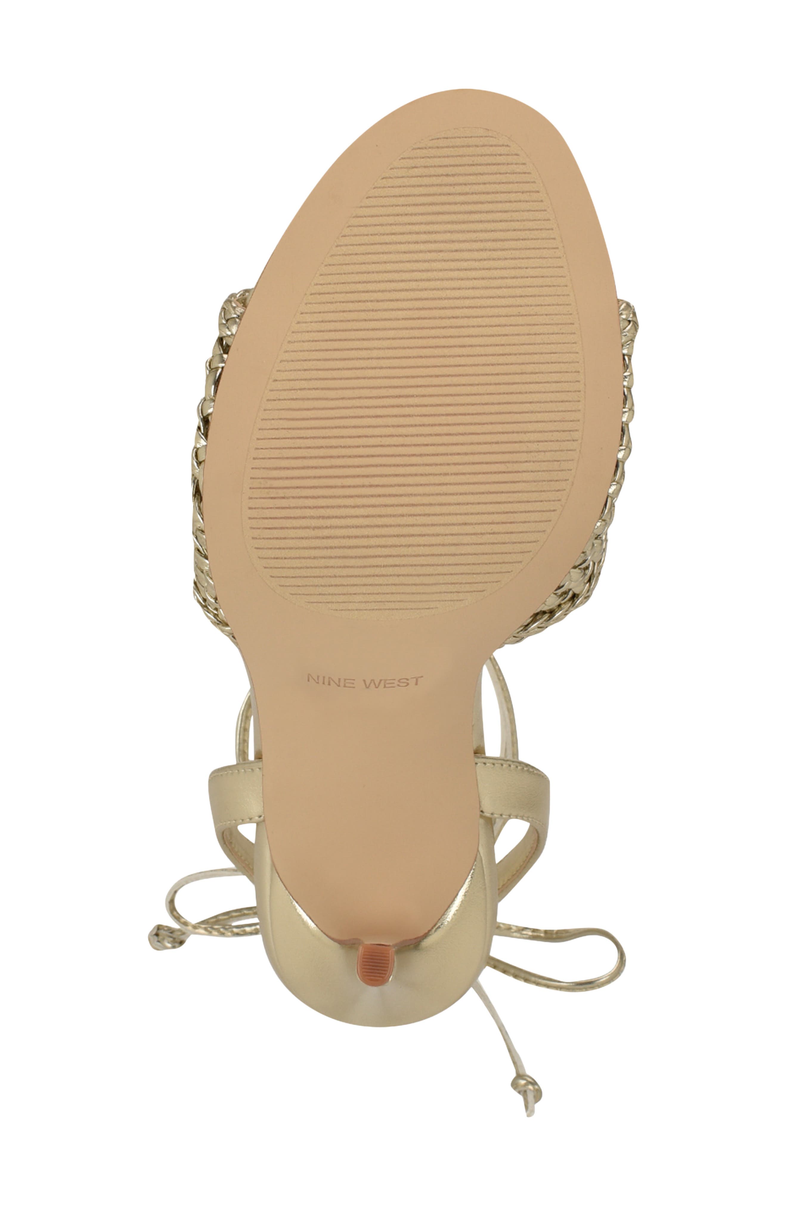 Nine West Merta Stiletto Sandal, Alternate, color, Gold