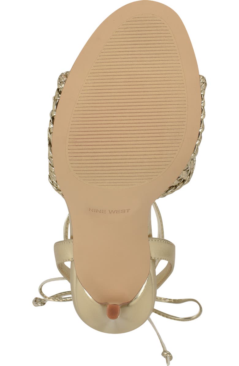 Nine West Merta Stiletto Sandal, Alternate, color, Gold