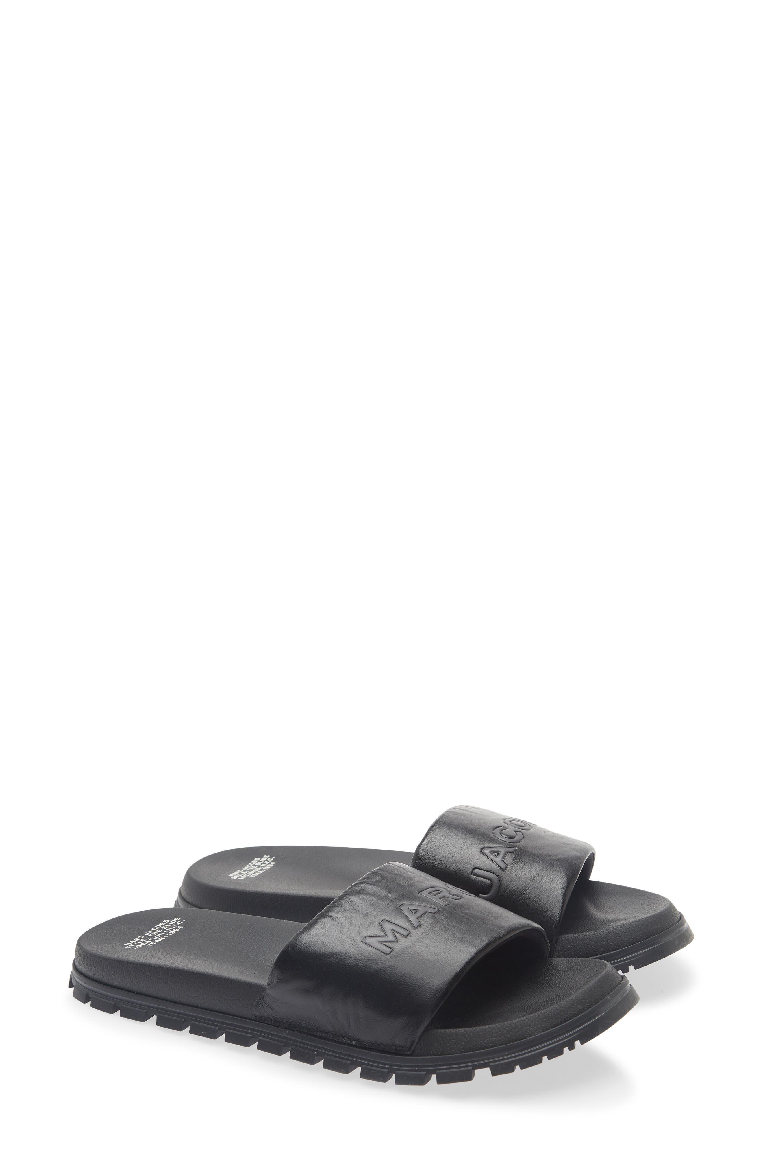 The Leather Slide Sandal