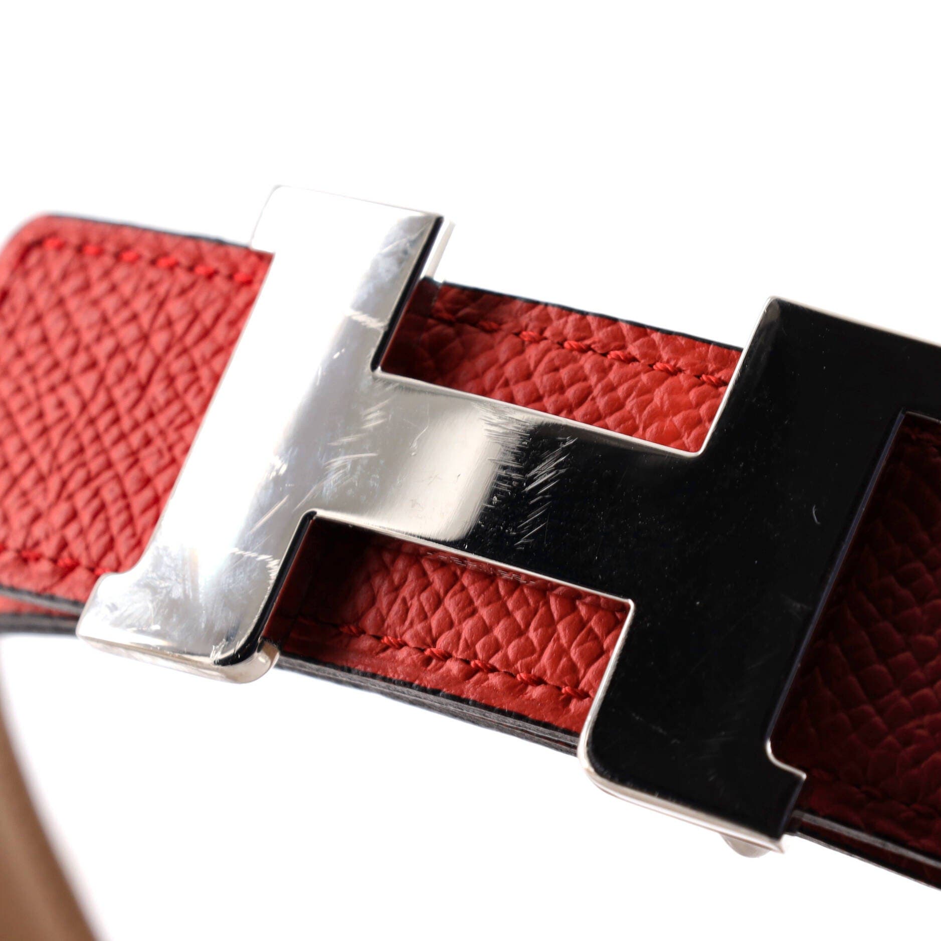 Constance Reversible Belt Leather Thin, Alternate, color, Orange