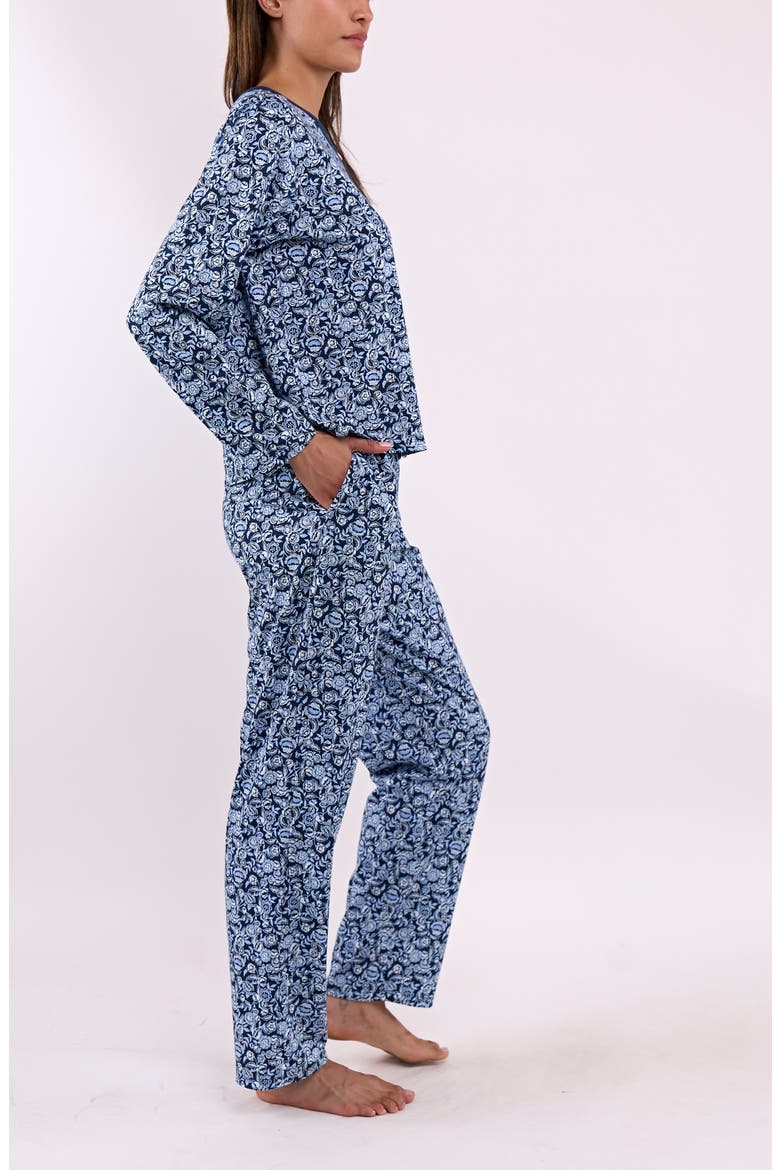 Knit Pajamas, Alternate, color, BLUE
