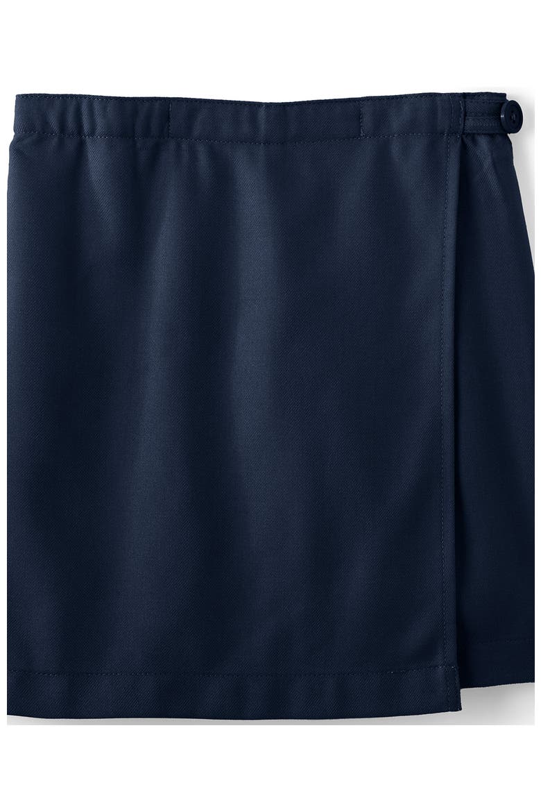 School Uniform Girls Solid A Line Tab Skort Top of Knee, Alternate, color, Classic Navy