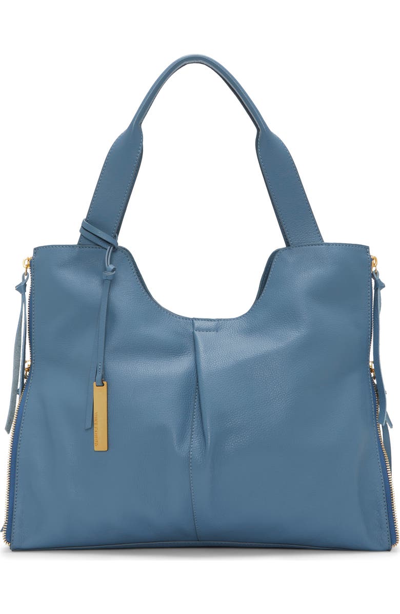 Vince Camuto Corla Leather Tote, Main, color, Blue