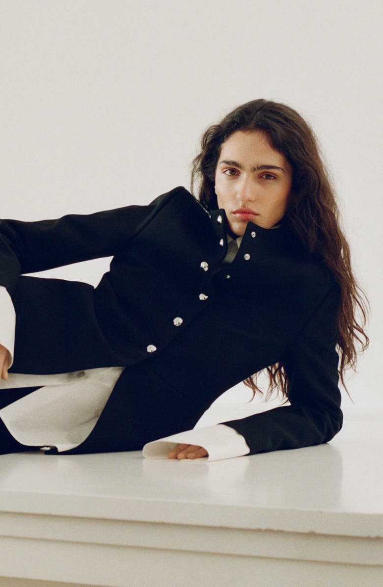 MANGO Peplum Jacket, Alternate, color,