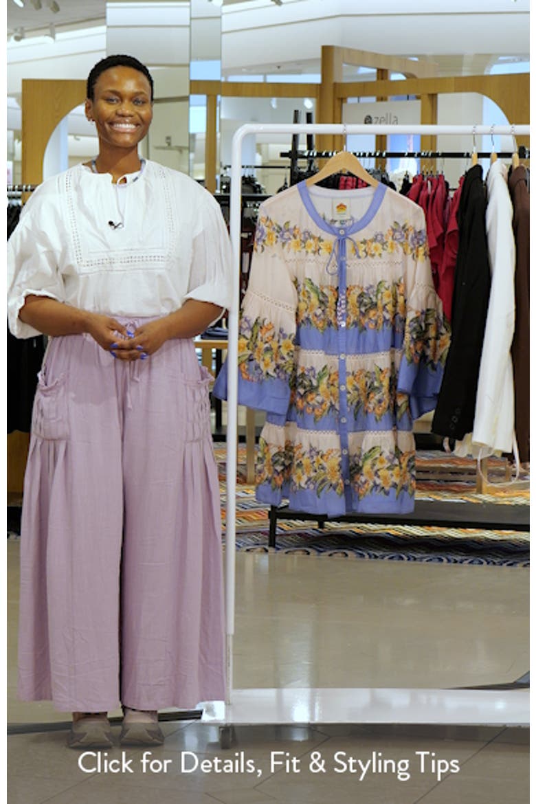Stripes Cotton High-Low Cover-Up Dress video