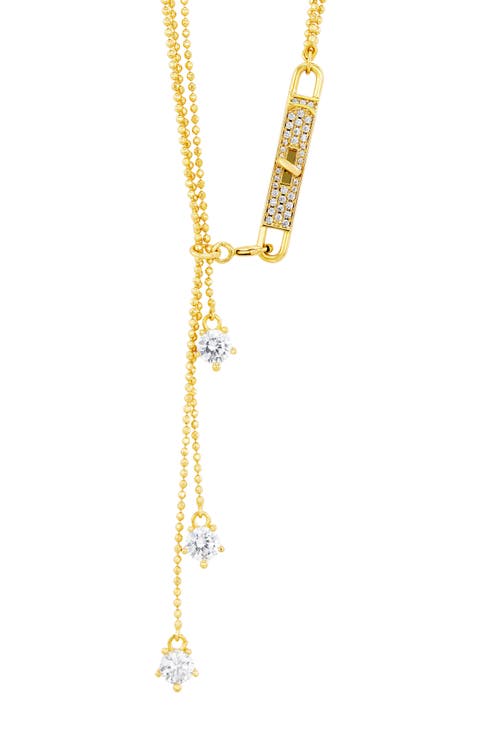 Multi Row Chain Pavé Link Necklace