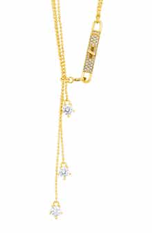 Multi Row Chain Pavé Link Necklace
