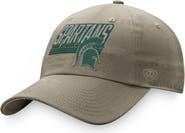 TOP OF THE WORLD Men's Top of the World Khaki Michigan State Spartans Slice Adjustable Hat