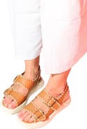 Forever & Always Shoes Douro Braided Rope Strap Leather Sandal