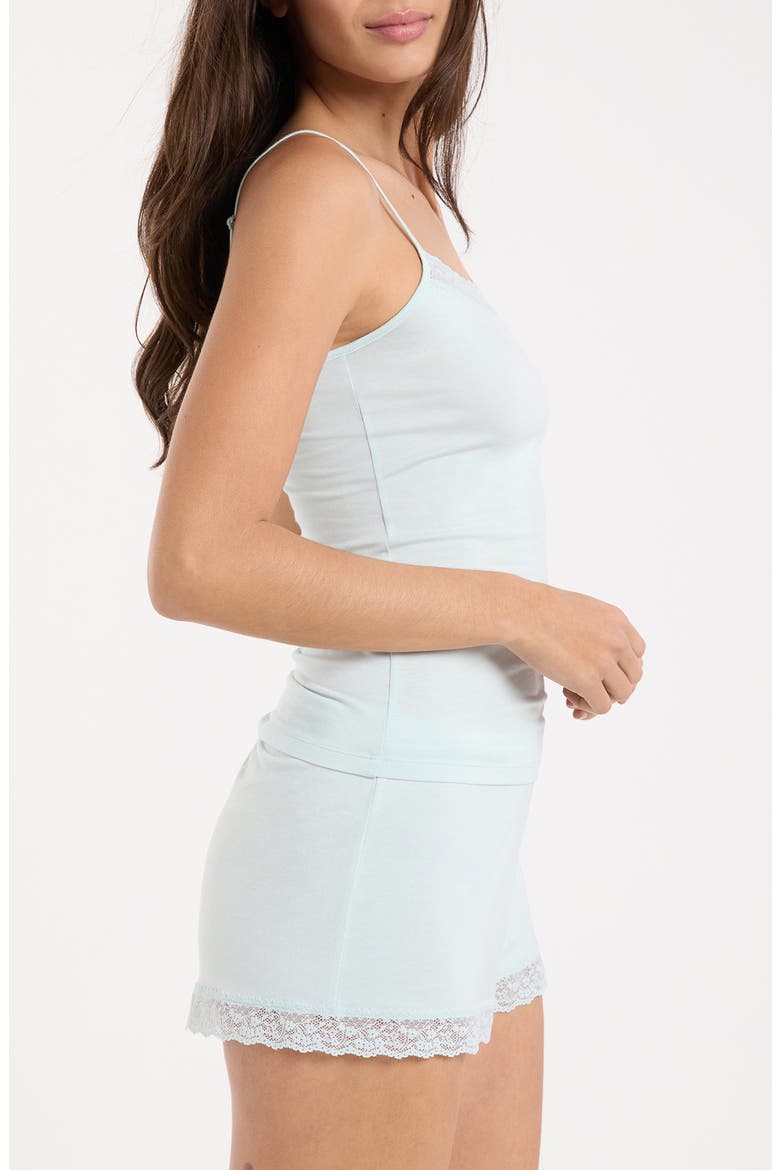 Kitty Lace Trim Camisole, Alternate, color, BLUE GREEN