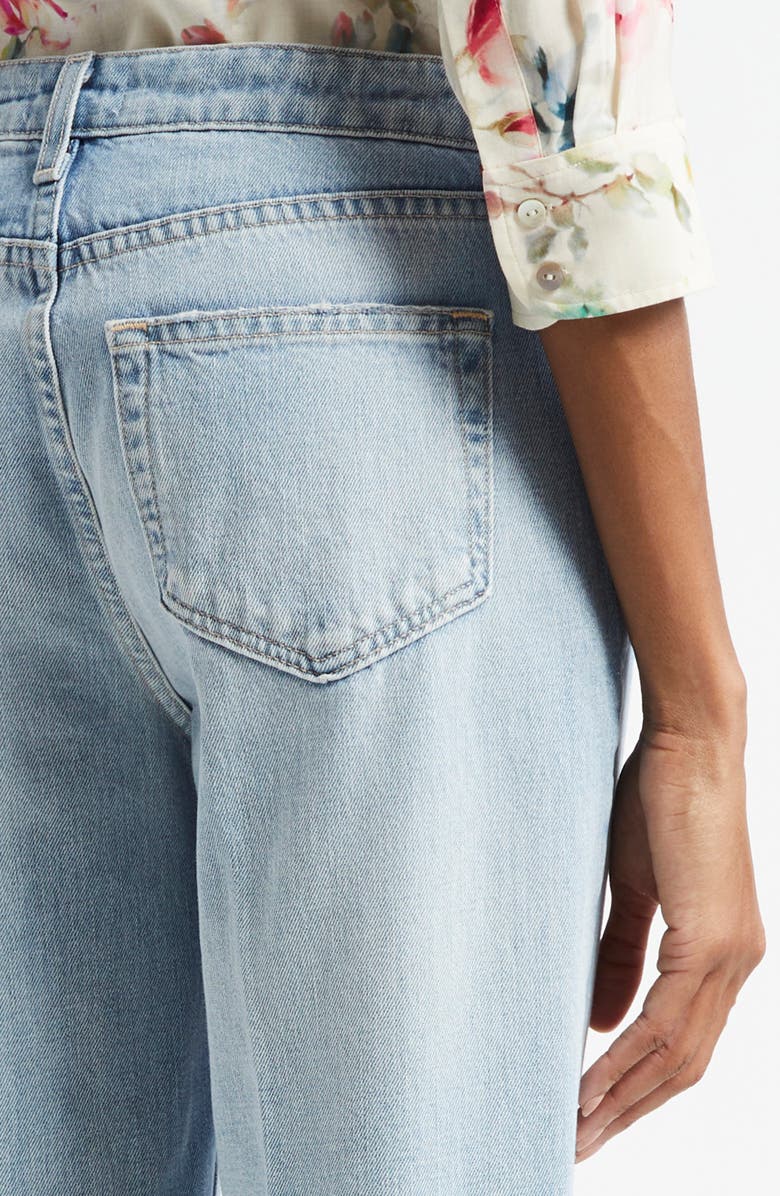 L'AGENCE Maribel High Waist Cuff Straight Leg Jeans, Alternate, color, Fontana
