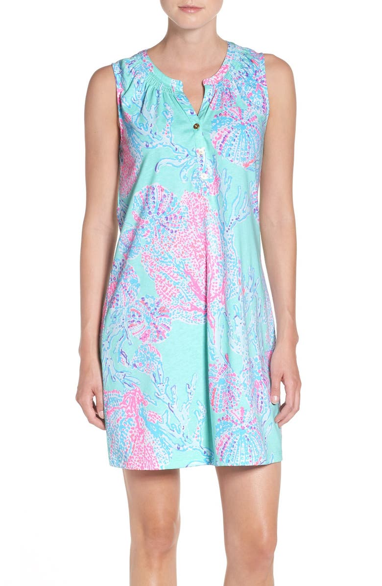 Lilly Pulitzer<sup>®</sup> 'Essie' Cotton & Modal A-Line Dress, Main, color, 