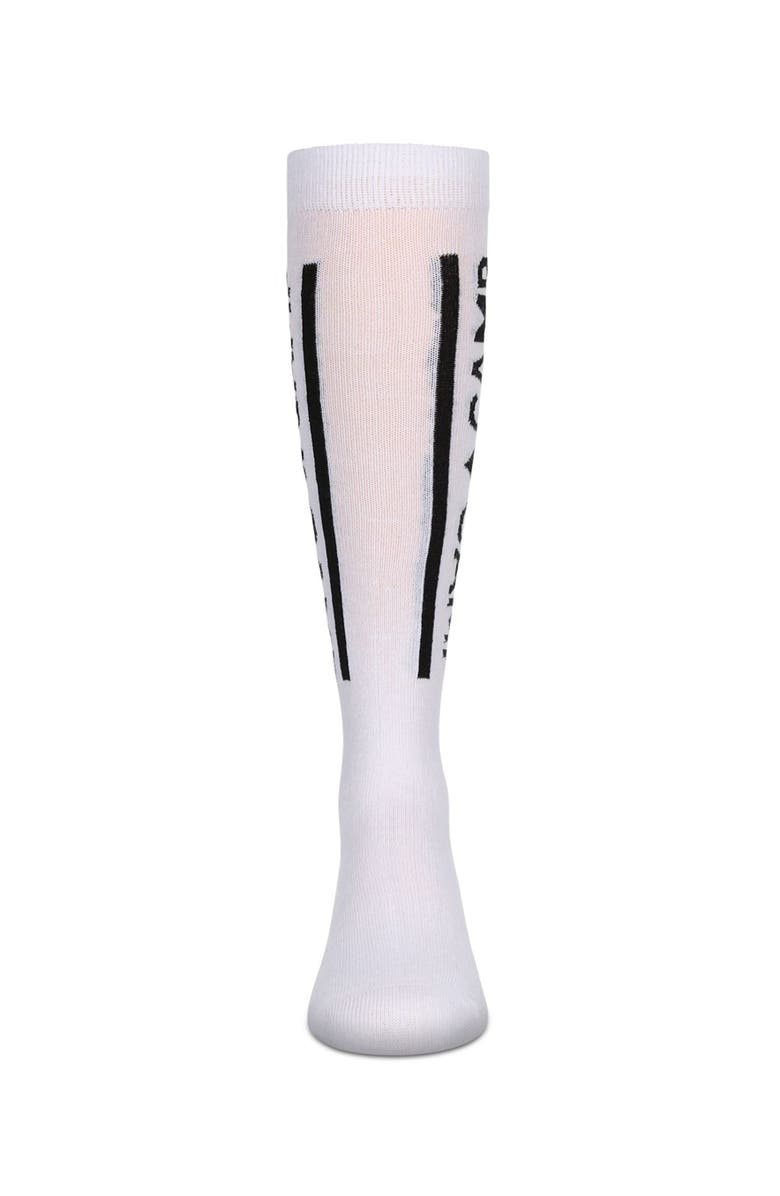 MeMoi Camp Love Knee High Socks, Alternate, color, White