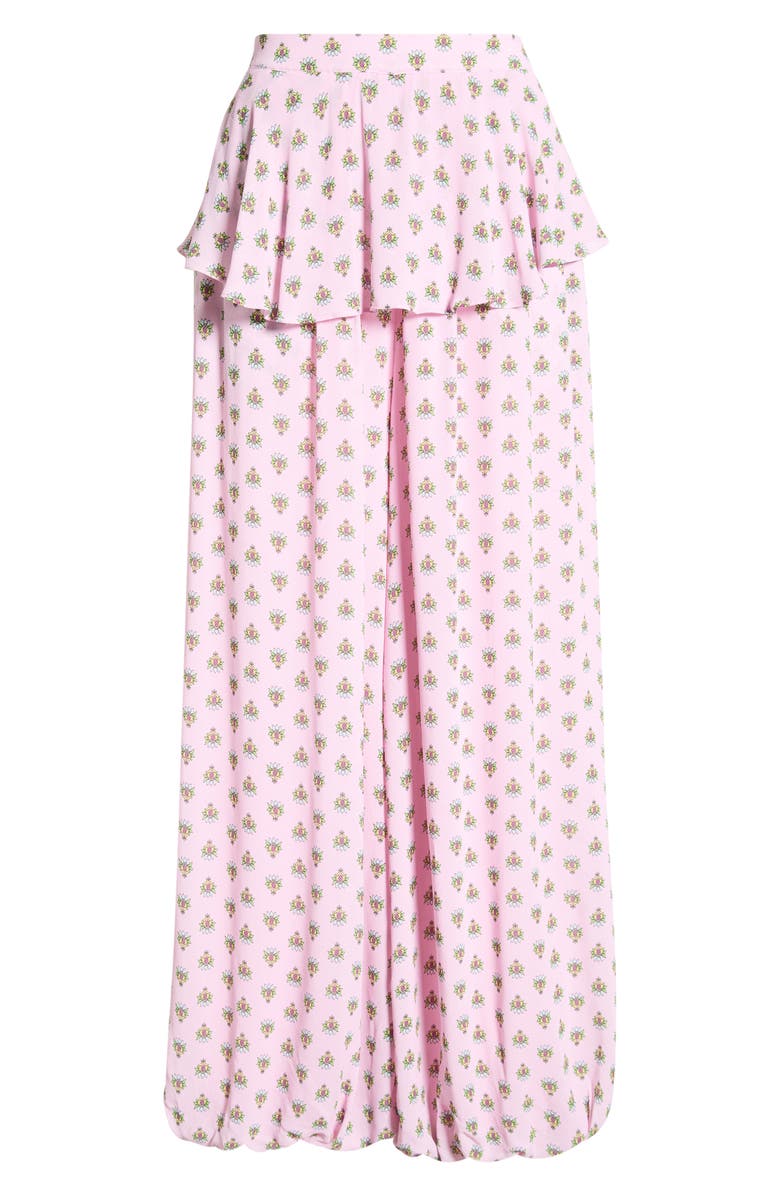 AFRM Graciela Crocus Scarf Print Balloon Pants, Main, color, Crocus Foulard